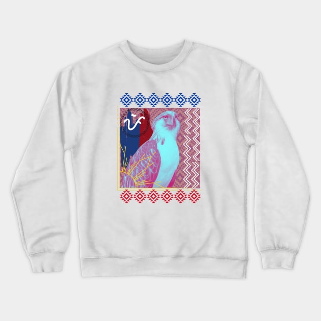 Philippine Eagle - Baybayin word "PI" (Pilipinas) Crewneck Sweatshirt by Pirma Pinas